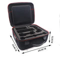 Black EVA hard case game console accessory storage bag with offset print finish