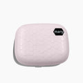 Automatic electric ultrasonic glasses cleaning machine in Pearl White, Blue, or Pink.