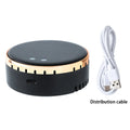 Car mounted solar air humidifier in black, gold, or red with vent mounting bracket and adjustable controls