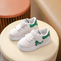 Baby Bear cartoon pattern kids sports sneakers in black, green, and khaki on a white background.