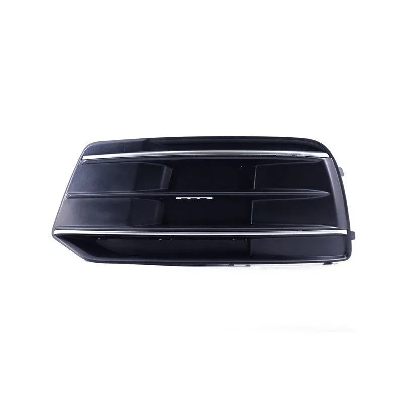 Audi Q5 2018-2022 black ABS plastic front bumper lower grille frame pair, left D154L and right D154R.