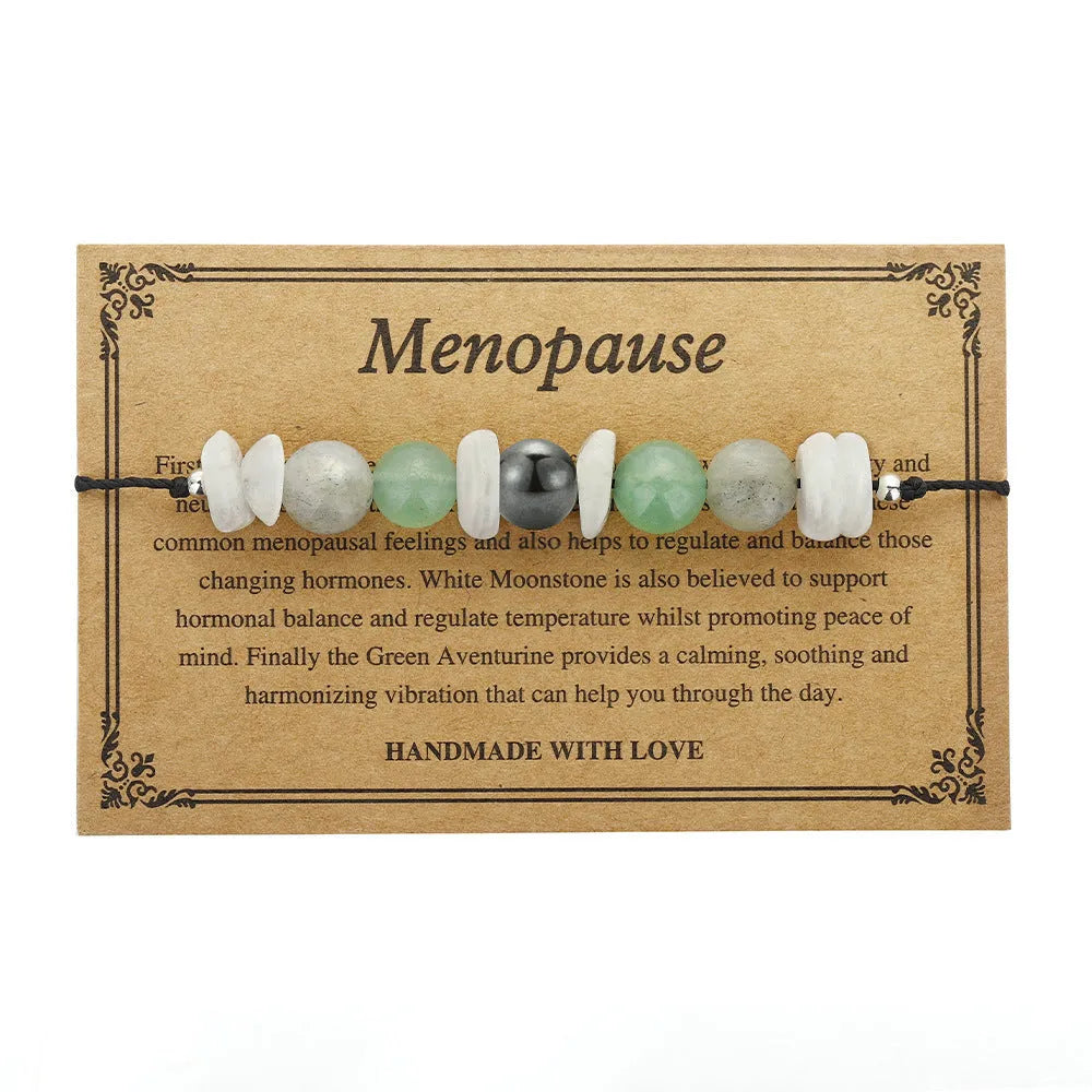 Geometric stone bead bracelet for women in colour 3906 with manual processing