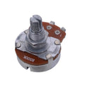 A single metal electric guitar potentiometer knob for tone and volume control replacement.