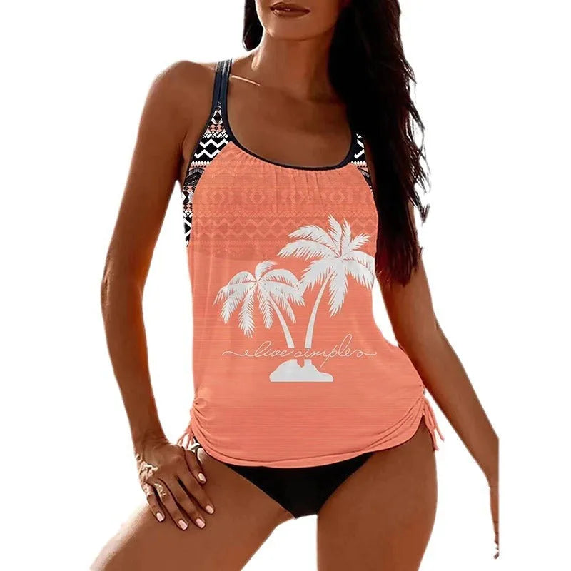 Women's loose fit Tangini bikini briefs in multiple colours with polyester construction