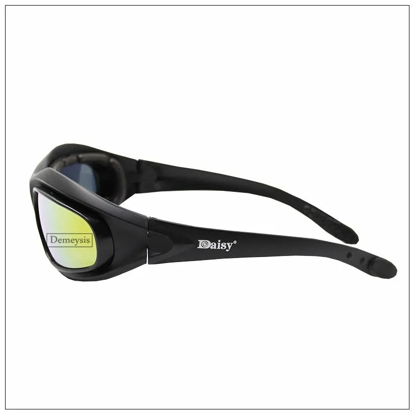 Unisex C5 polarised sport sunglasses with plastic frame and polycarbonate lenses on white background