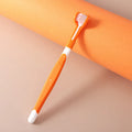 A pet toothbrush with a plastic nylon head and handle, shown in one of its available colours.