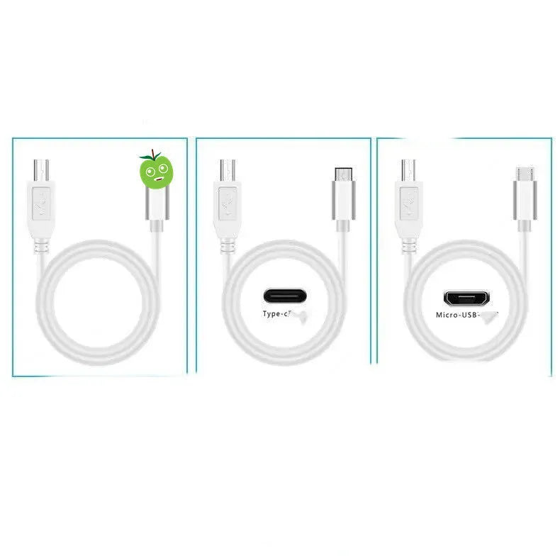 Three-in-one electric piano keyboard data cable with USB, Lightning, and Micro USB connectors