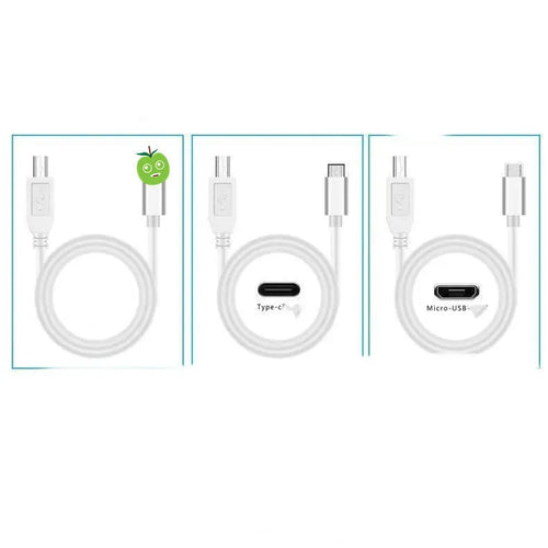 Three-in-one electric piano keyboard data cable with USB, Lightning, and Micro USB connectors