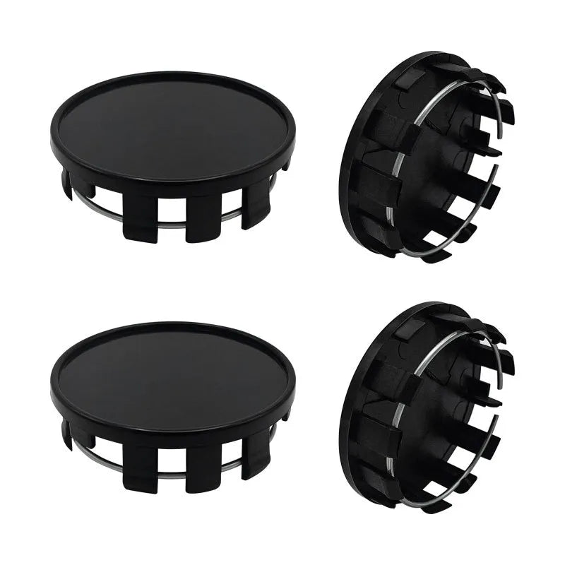 54mm plastic wheel centre cap for Japanese wheels in black and silver colours