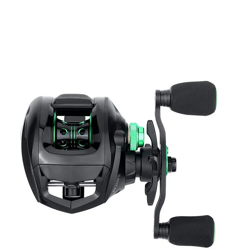 Dedicated lure rod water drop wheel blackening fishing reel with interchangeable handle