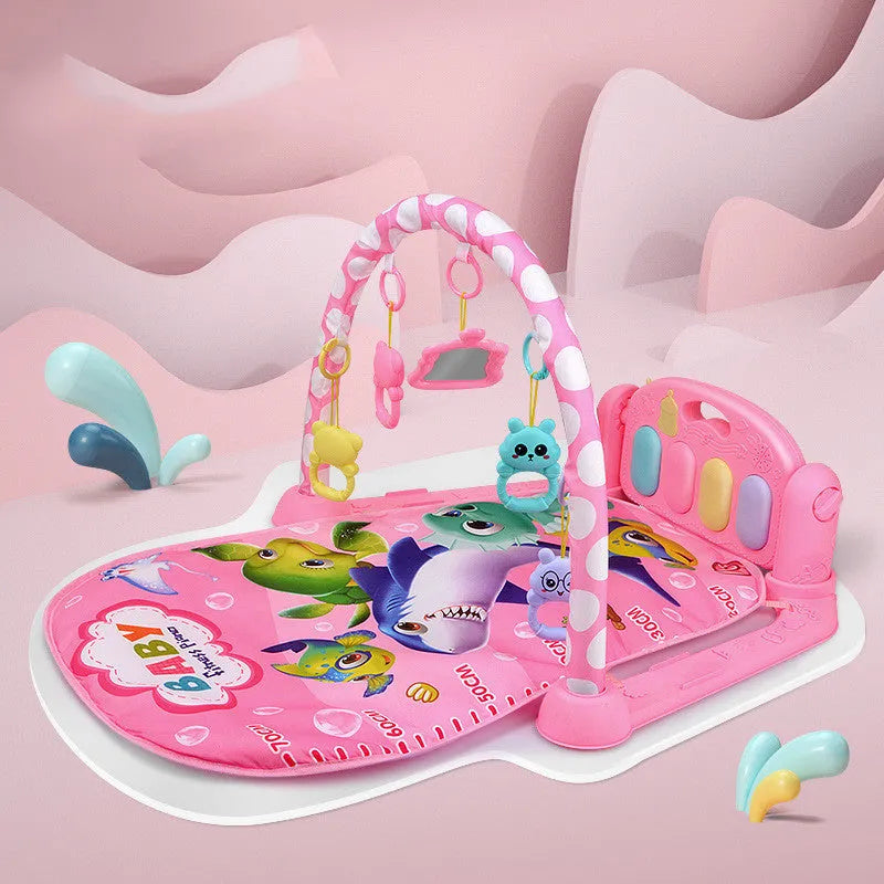 Baby fitness frame pedal piano activity centre for infants with electric sensory features