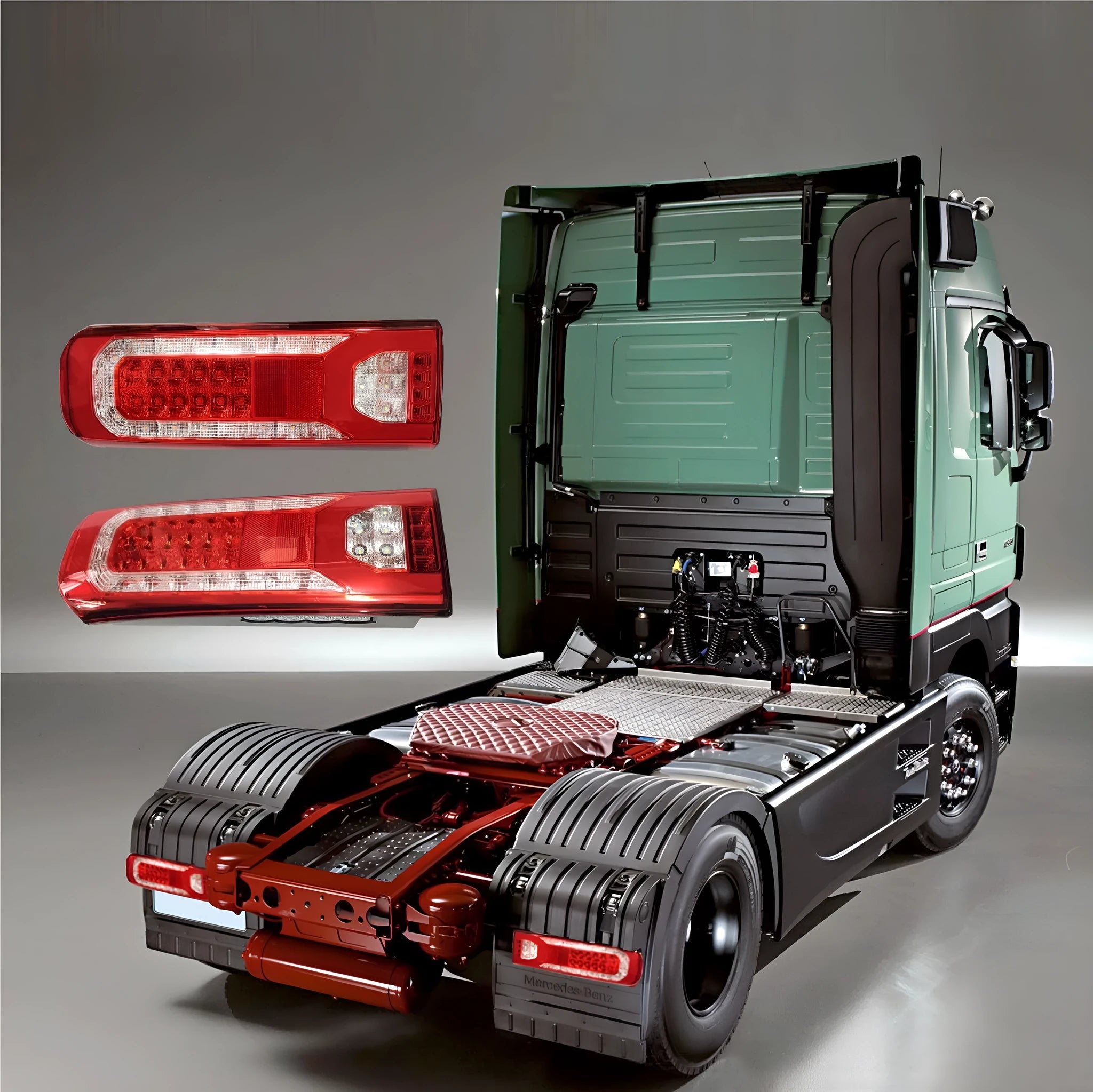 Mercedes-Benz MP4 MP5 heavy truck 24V LED running water rear lamp assembly