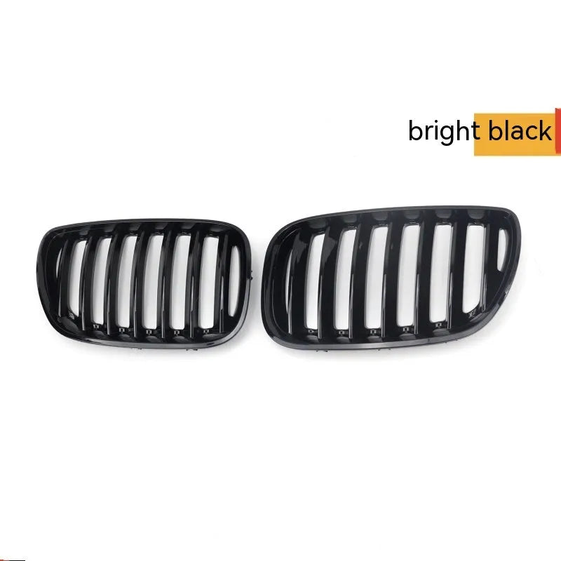 Bright black ABS plastic grid mesh grille for BMW X5 centre bumper replacement