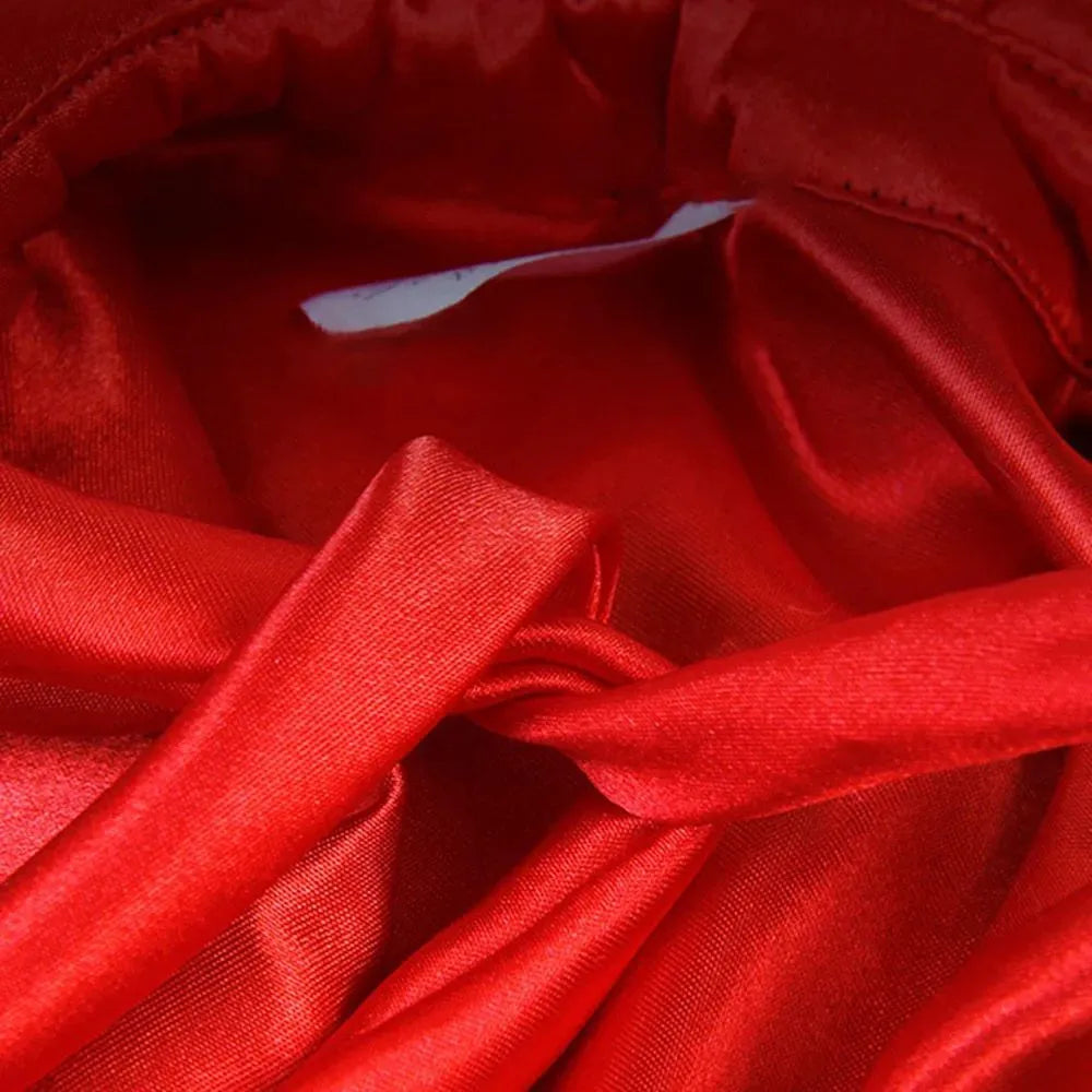 Halloween vampire cloak costume for small pets in three sizes with back length measurements