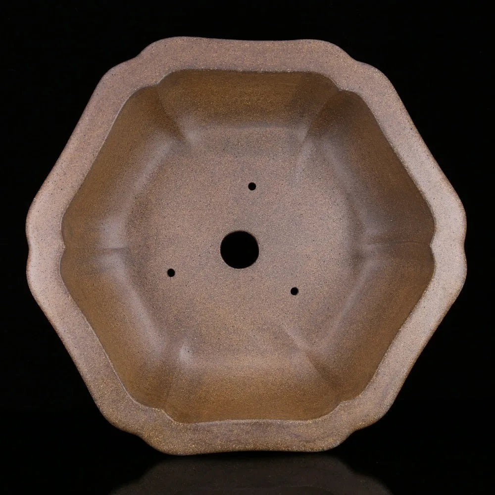 Handmade large purple sand tea basin for firewood ceremonies