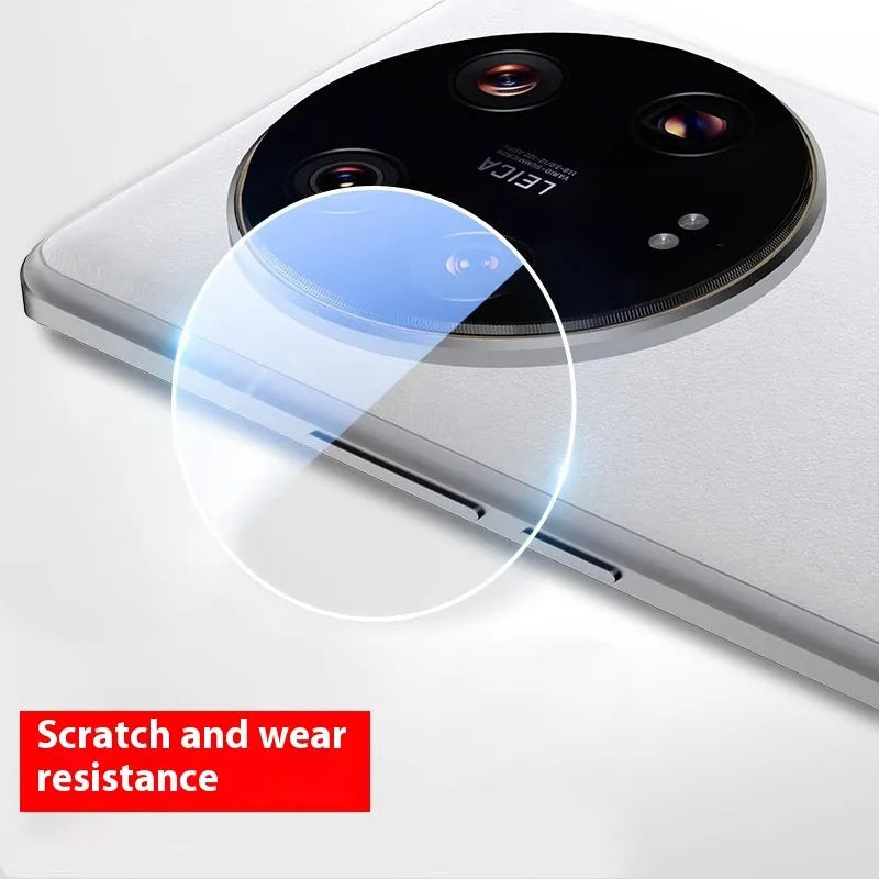 3D transparent arc edge tempered glass camera protective film for Xiaomi 14 series smartphones