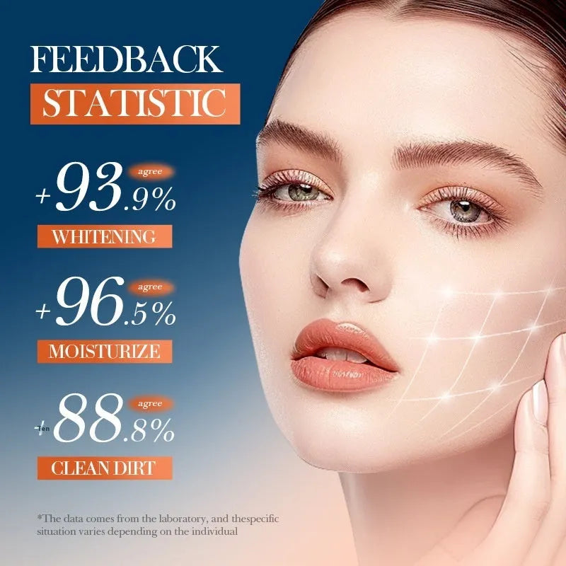 Five Vitamin C Whitening Moisturizing Travel Bag cleansing facial set in travel pack packaging