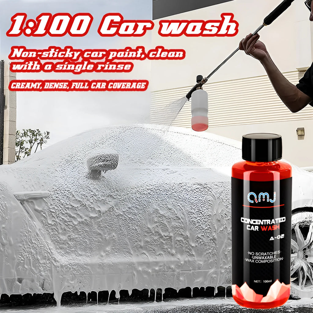 100ml bottle of super concentrated car decontamination and polishing high foam cleaner