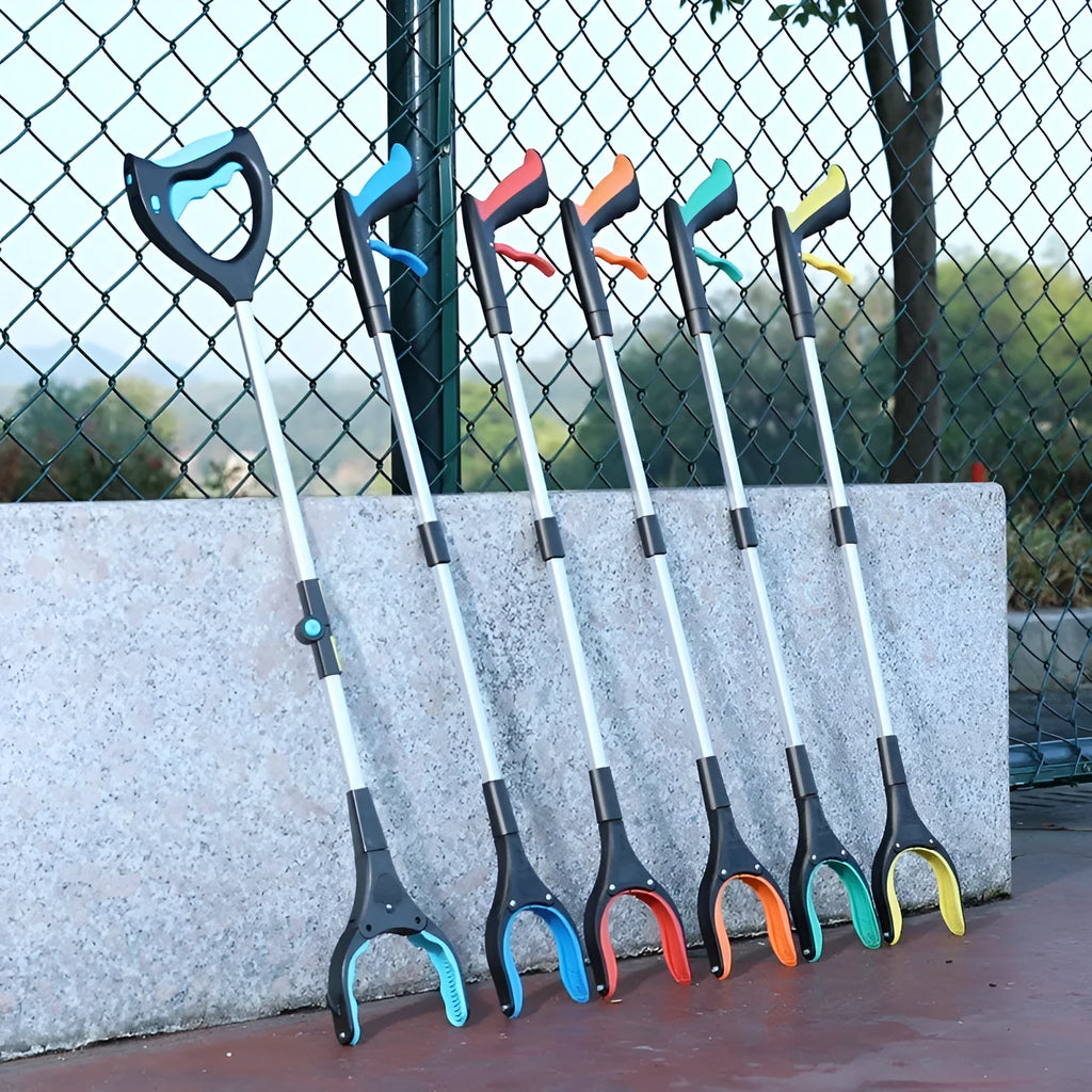 Plastic and aluminium alloy trash folder clip sewer pliers waste management tool in multiple colour options