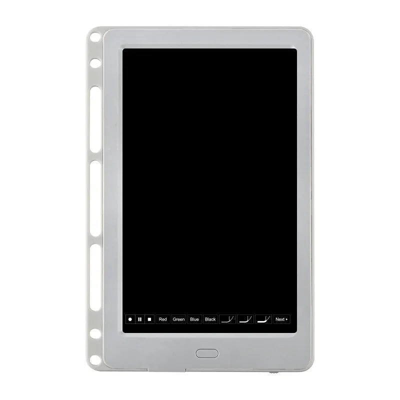 85-inch electronic writing pad with smart pen in stitching appearance design, available in black, dark blue and sky blue