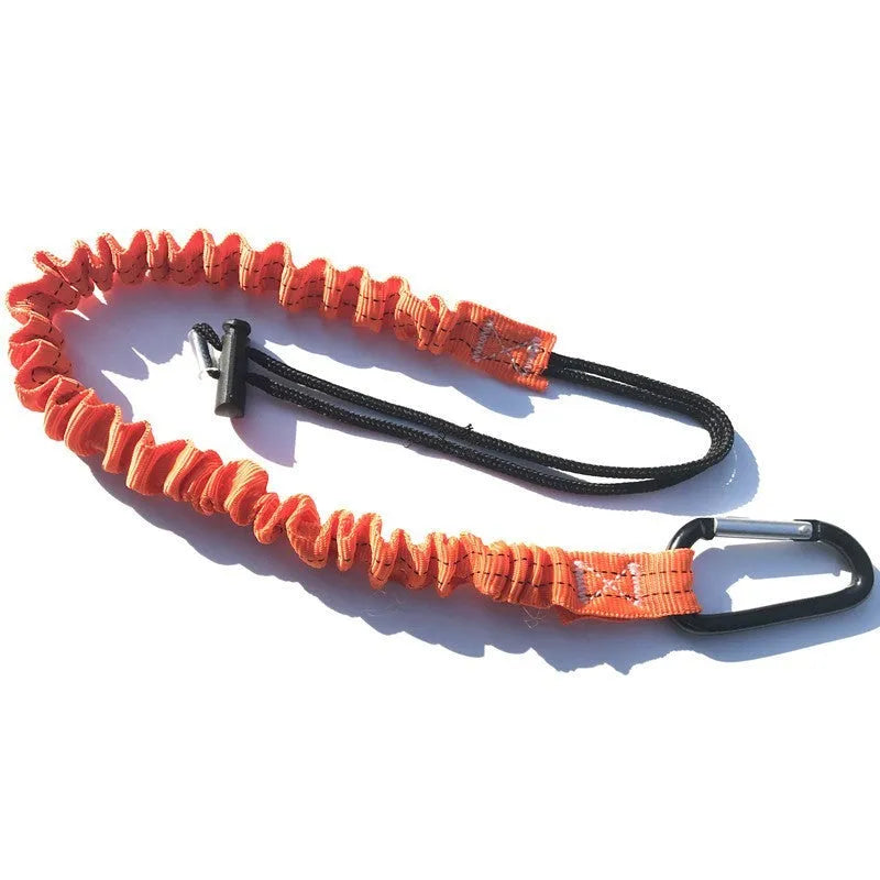 Orange 90cm fishing rod safety elastic connector with 10kg load capacity