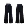 Men's black polyester sports leisure suit with hooded short sleeve jacket and trousers