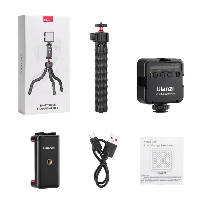 Multifunctional VLOG photography and video suite with a portable tripod in 2985 set colour.
