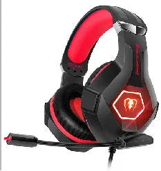 Thunder Wear gaming headset with microphone in black with coloured accents and visible 50mm drivers