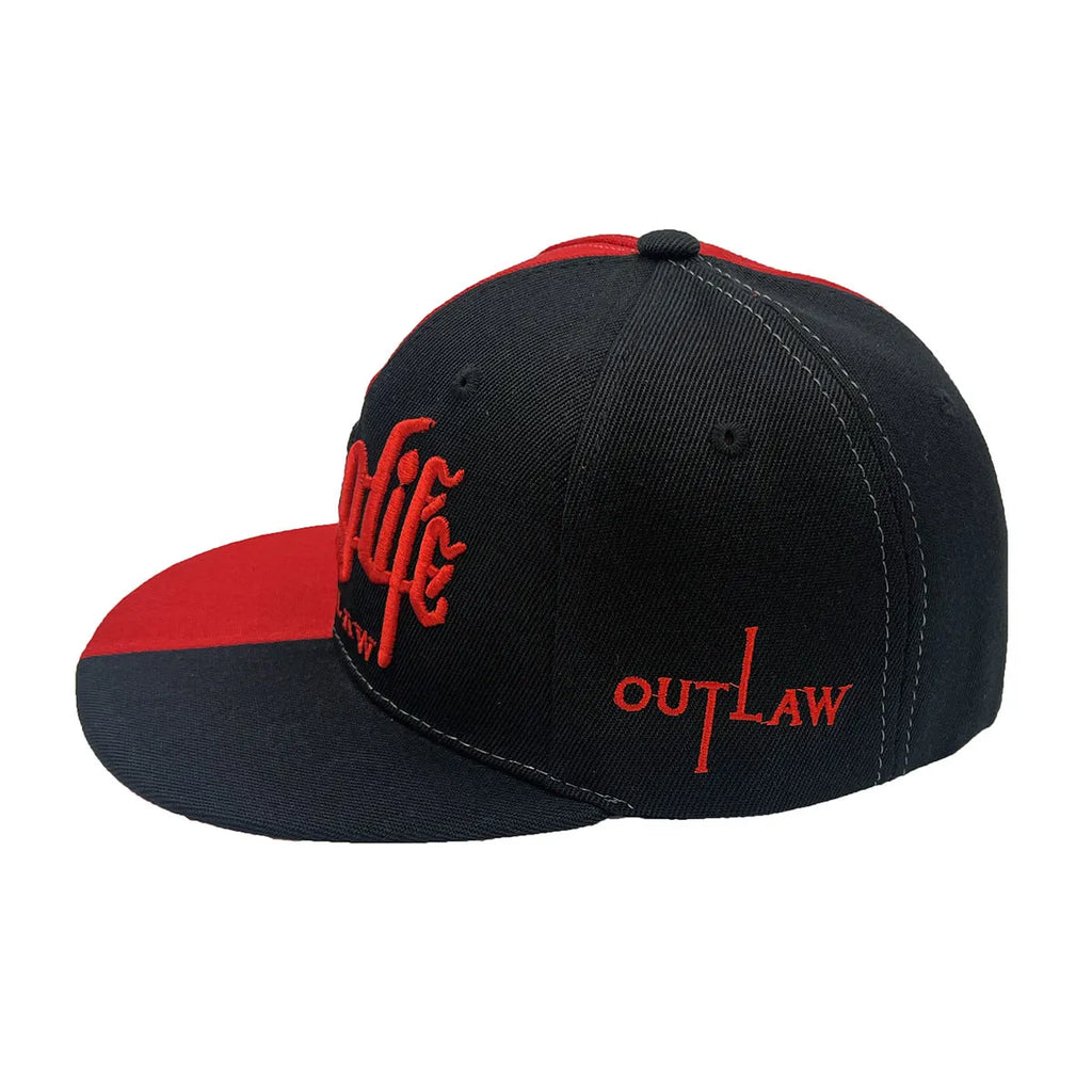 Embroidered letters two-colour street hip hop hat dome crown polyester adult 56-60cm outdoor