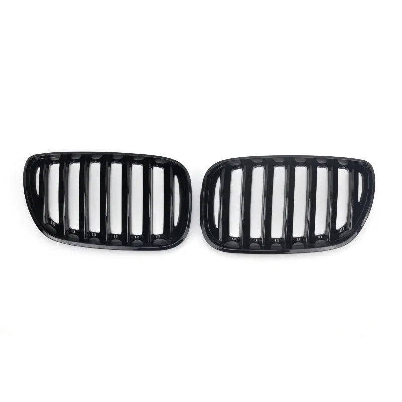 Bright black ABS plastic grid mesh grille for BMW X5 centre bumper replacement