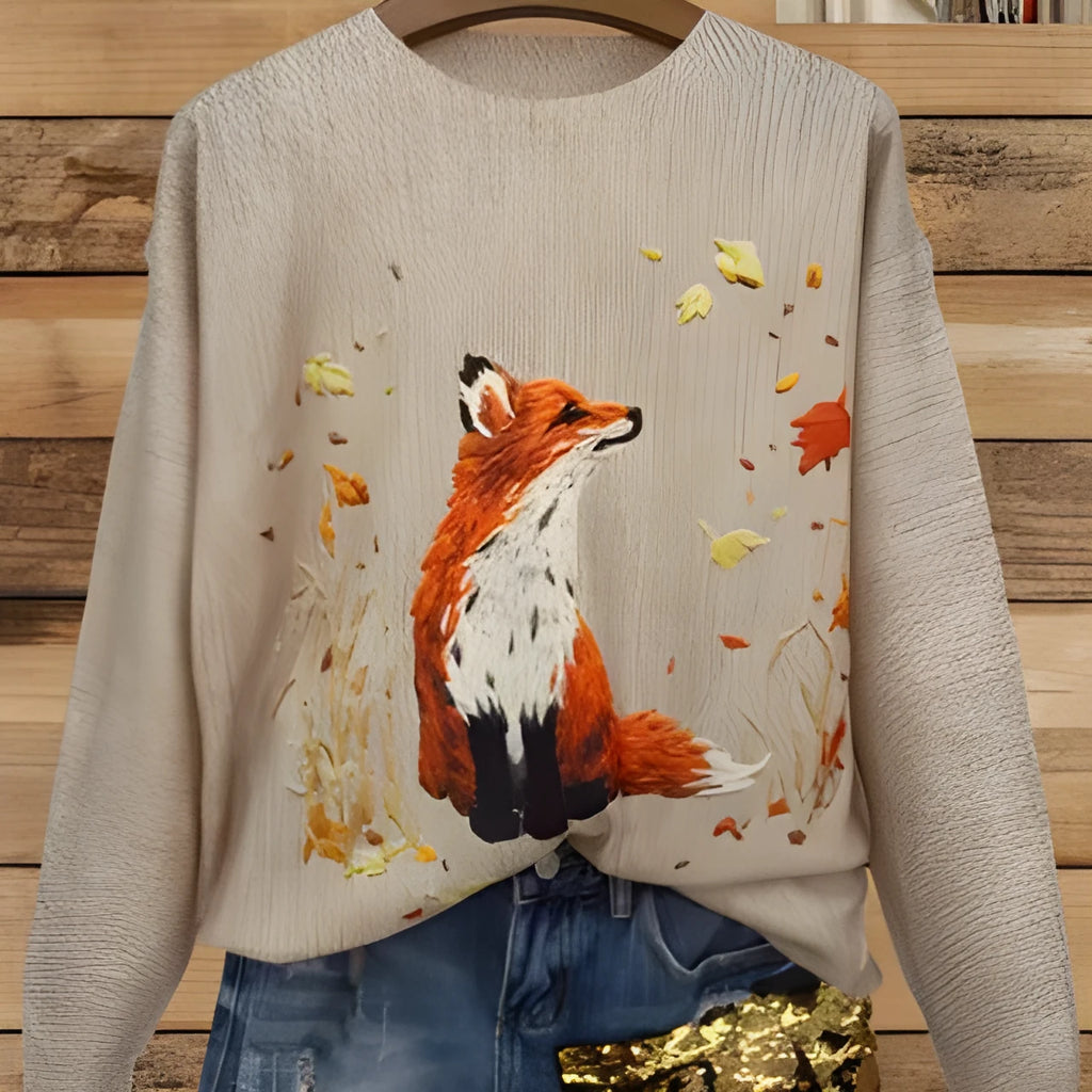 Men's digital print lapel collar long sleeve shirt in loose fit style with printed pattern design