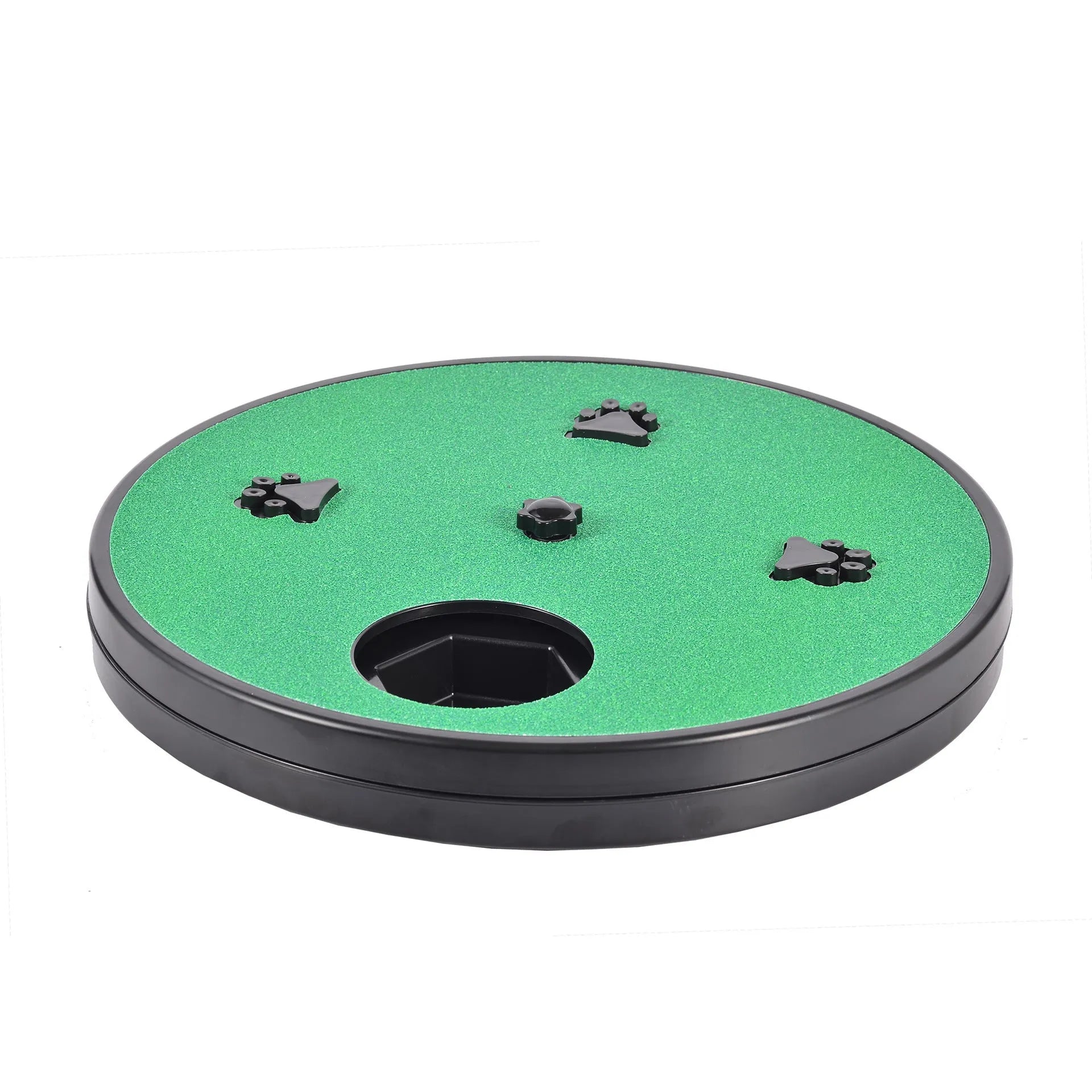 Square dog nail file board with rotating sandpaper top and anti-slip suction cup base