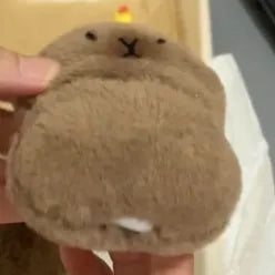 Capabala cute capybara earphone case for AirPods with hanging accessories and pop ring