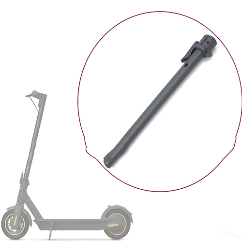 Matte black folding upright bar accessory for No. 9 electric scooter on a white background.