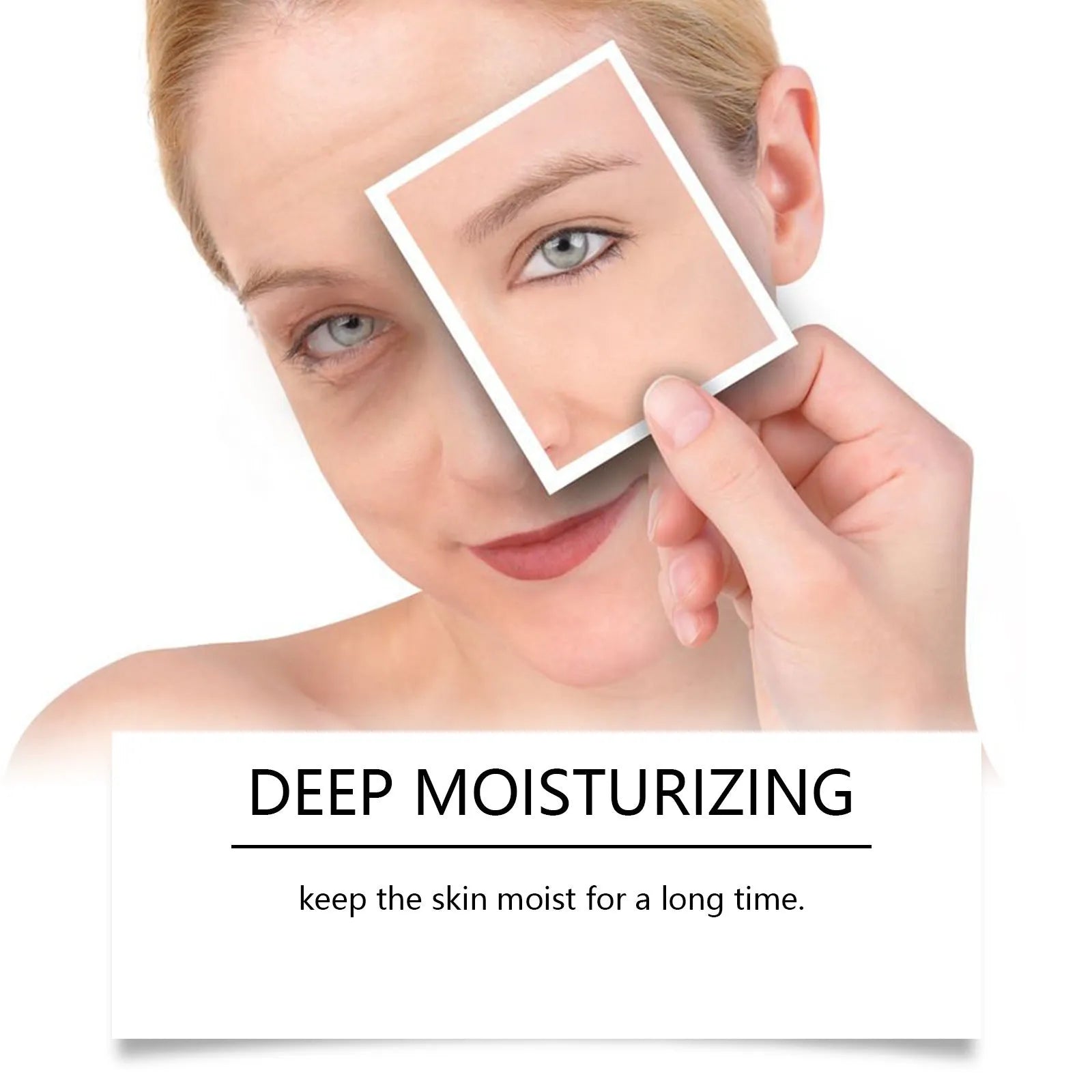 Moisturising eye and neck cream 10ml in ten single-use 1ml sachets with hyaluronic acid