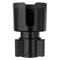 Matte black adjustable car cup holder expander for large bottles and cups.