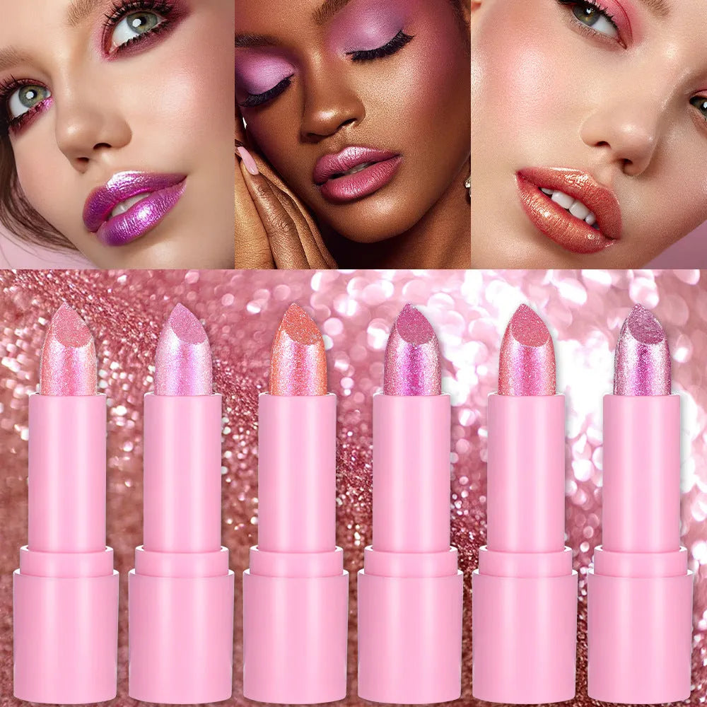 Starlight Diamond Sweetheart Bow Lipstick in six colour shades