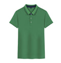 Men's quick-drying work polo shirt with asymmetrical details and loose Korean-style fit