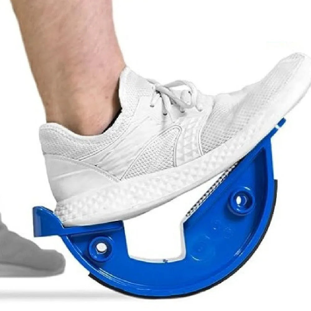 Treasure blue household leg stretching device with diagonal pedal design on ABS plastic base