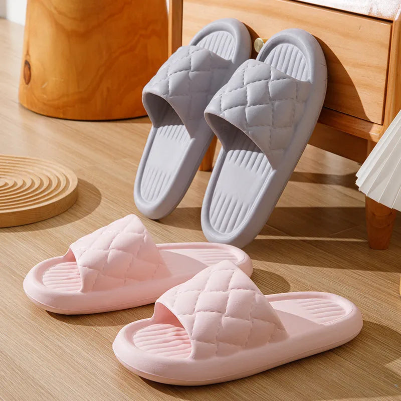Rhombus EVA home slippers for summer, non-slip floor bathroom slipper, available in multiple colours