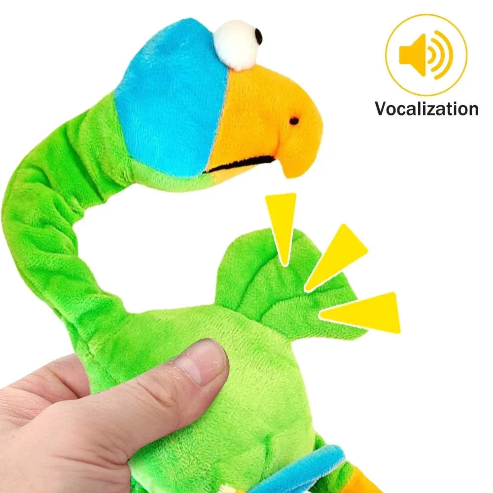 Screaming chicken squeaky dog toy in rubber with bite-resistant construction