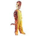 Children's Jurassic dinosaur Halloween costume in multiple colours including green and orange.