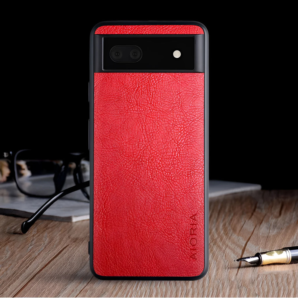 Google Pixel phone case with lychee skin texture in business design