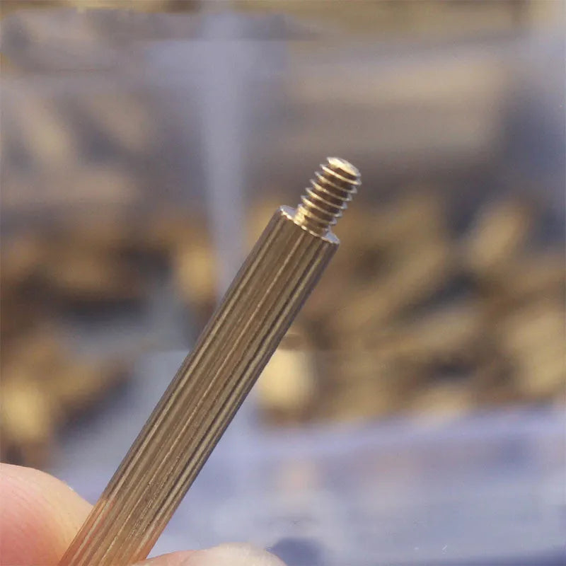 Gold 260-piece set of 304 stainless steel screws, nuts, and brass copper columns