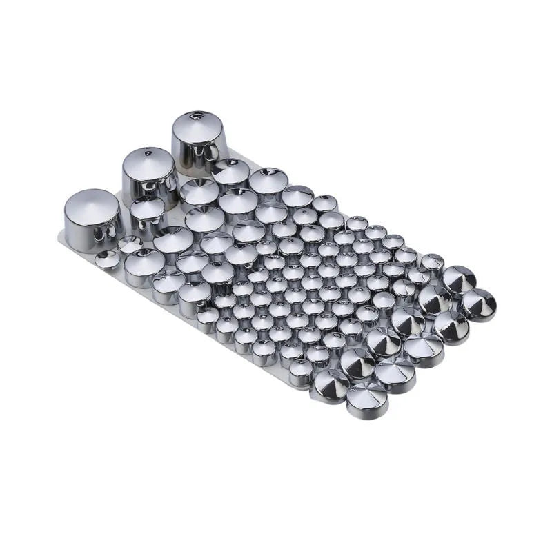 87 piece chrome ABS bolt toppers kit for Harley Davidson Softail Twin Cam 1984-2006