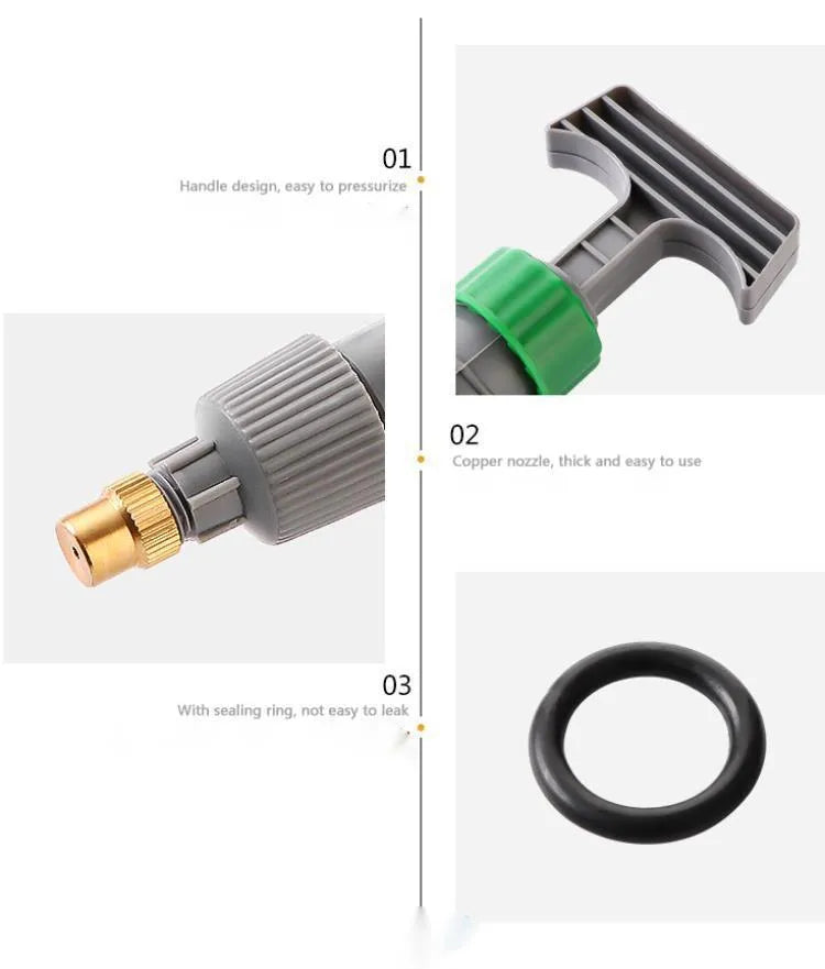 Universal watering sprayer nozzle attachment with 30cm tube for beverage bottles