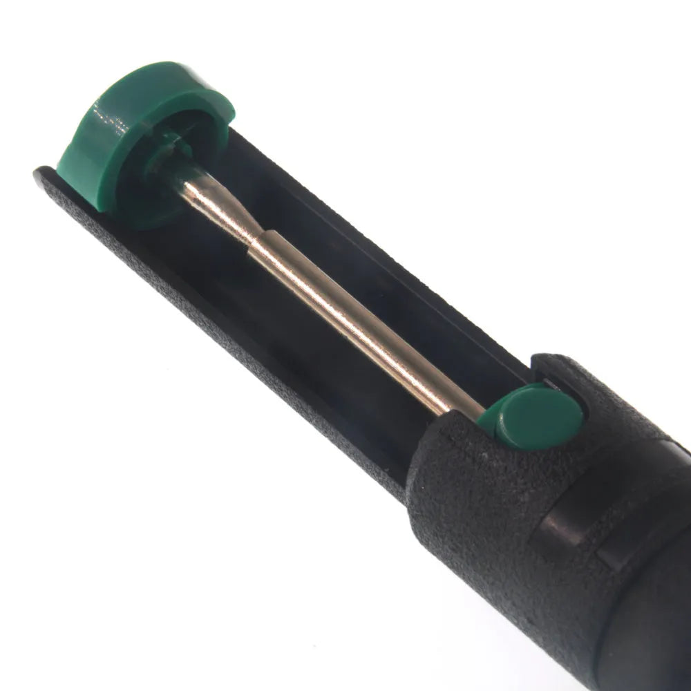 Manual semi-aluminum alloy tin suction device black suction gun 210mm length for desoldering
