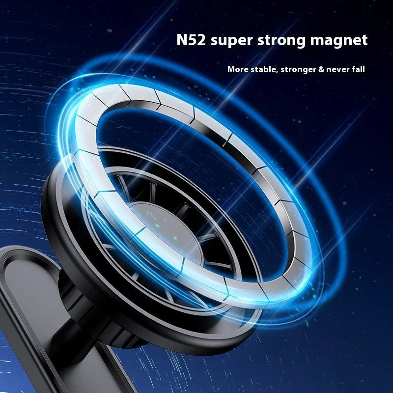 Double-sided magnetic photography bracket for outdoor camera mounting on metal surfaces