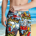 Men's simple style polyester casual shorts in one of eleven available colours