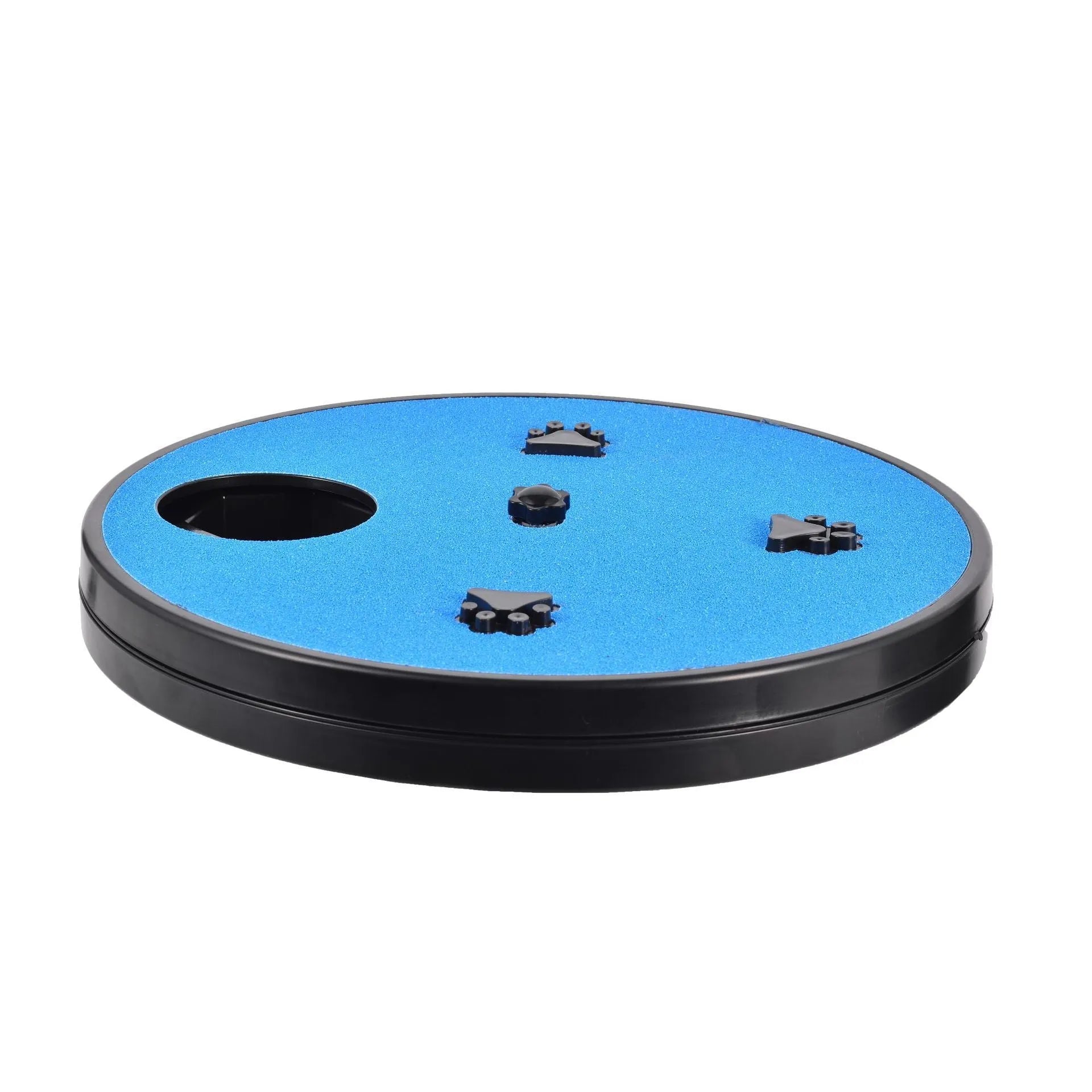 Square dog nail file board with rotating sandpaper top and anti-slip suction cup base